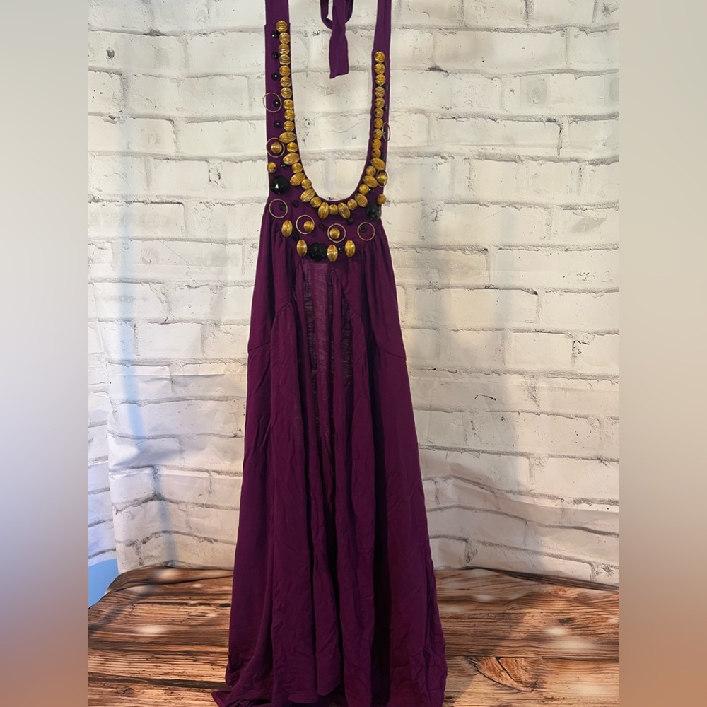 Beaded Soft Halter Top